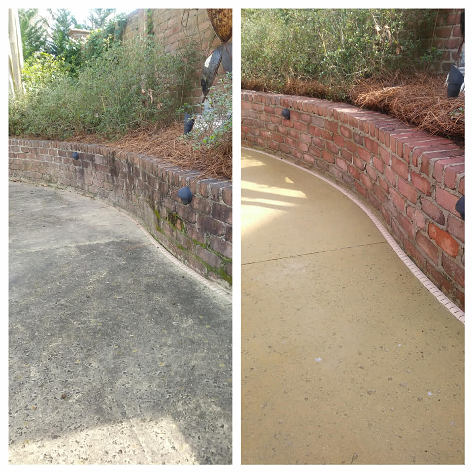concrete cleaning and pressure washing services